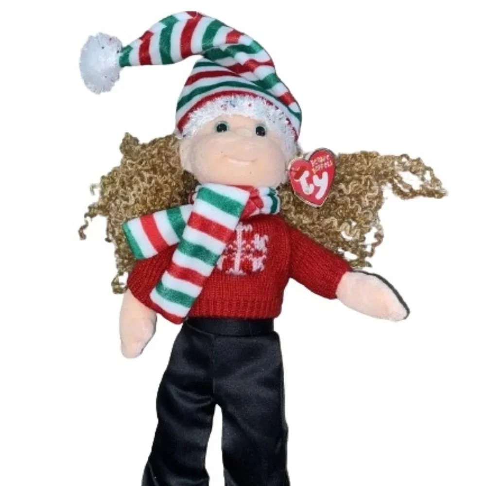 Festive Franny TY Beanie Boppers Doll Holiday NEW